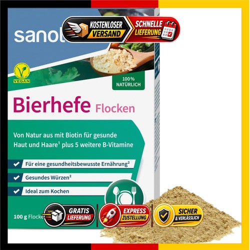 Sanotact bierhefe flocken 100g - sanotact,