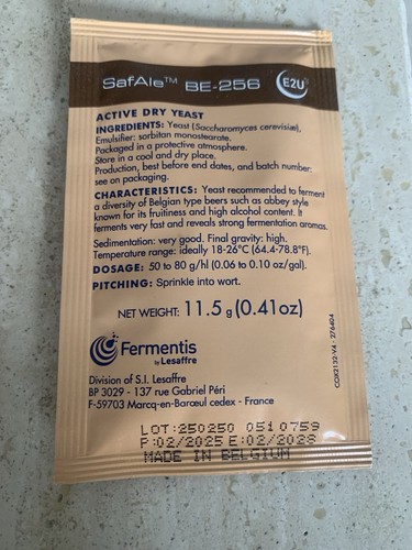 Bier hefe safale - hefe, be-256